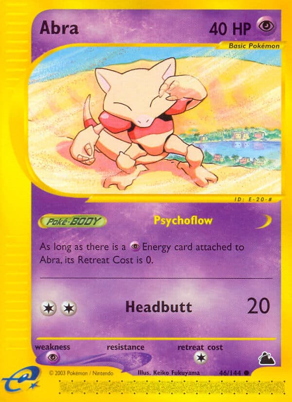 Abra — Skyridge Pokémon card