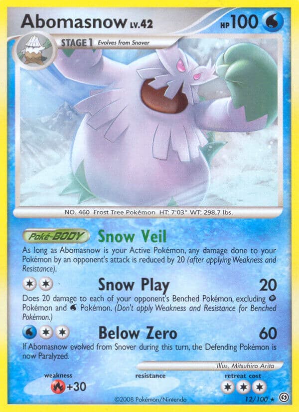 Abomasnow — Stormfront Pokémon card