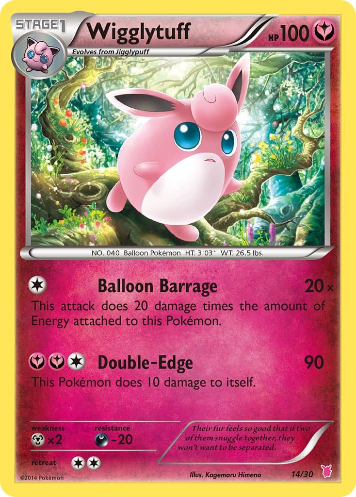 Wigglytuff — Xy Trainer Kit Wigglytuff Pokémon card