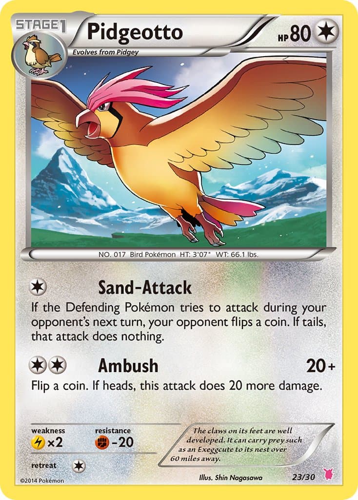 Pidgeotto — Xy Trainer Kit Wigglytuff Pokémon card