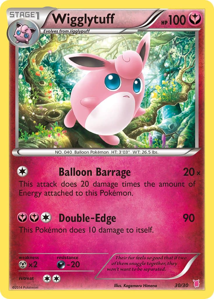 Wigglytuff — Xy Trainer Kit Wigglytuff Pokémon card